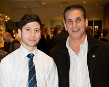 Fabian Guseli and teacher Nick Del Groso