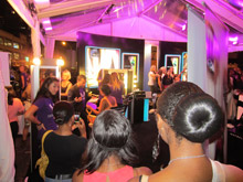 Behind the scenes at the Maybelline show o