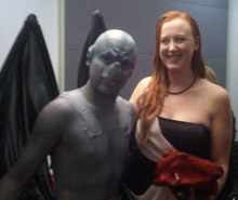 Rhiannon Guthrie & her special creature Marcus Corvinus (Underworld)