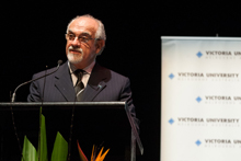 Chancellor george Pappas Address the student