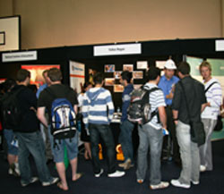 Students at the VU Careers Fair