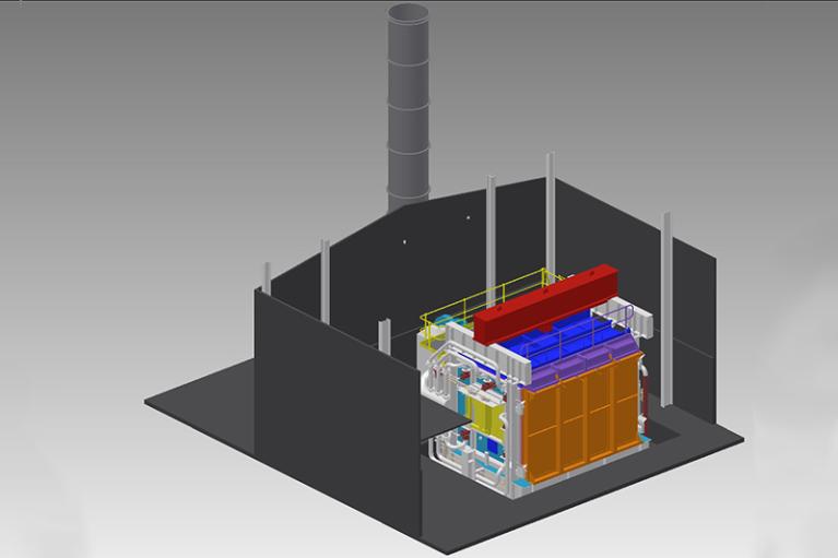  Conceptual design of fire test furnace, designed to fire test conditions