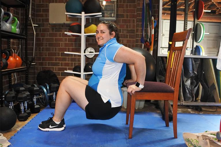 Brooke Olsen leads VU Sport's highly successful virtual Team Training Team Training is a fun and interactive way to exercise.