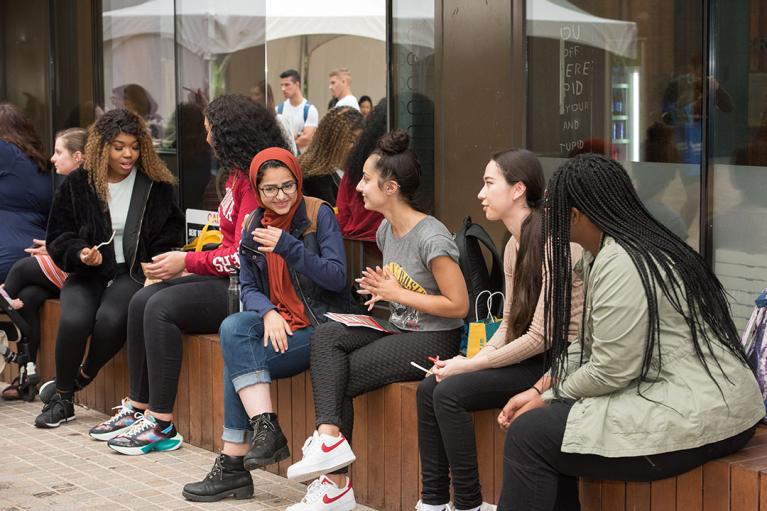  Students and staff at the 2020 O-Fest Orientation at Footscray Park campus.