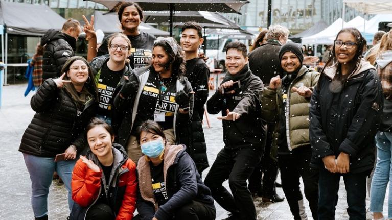 Vollies enjoying Winter O-Fest