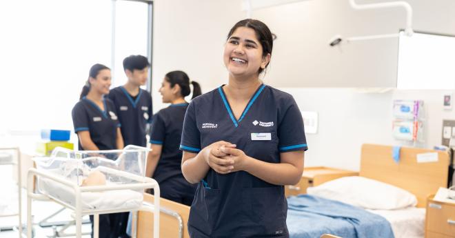  A nursing student as a supervised placement.