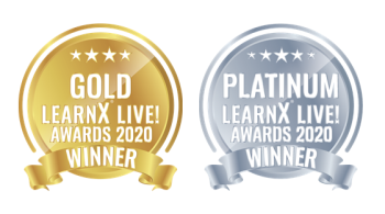 2020 learnx awards gold and platinum logos