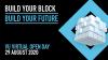 VU's Open Day advertisement: Build your block, build your future, VU Virtual Open Day, 29 August 2020.