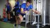  Image of Western Bulldogs player on strength equipment