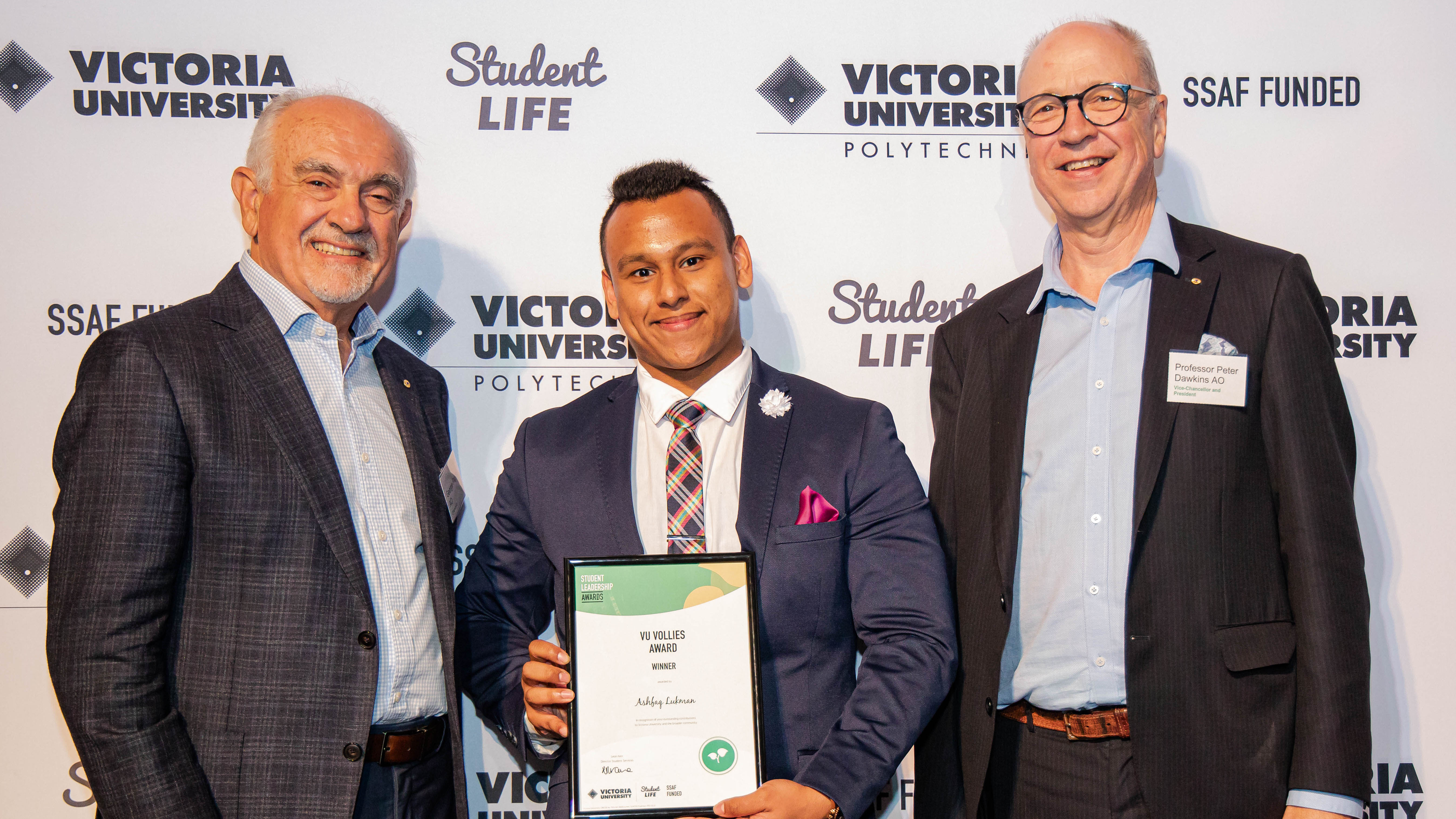  VU Vollies Award recipient 2019